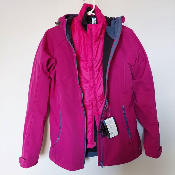 Salomon  Snowtrip Premium Outer Shell of 3 in 1 jacket Set, Size S - Picture 1 of 15